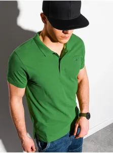 Zelená pánska polokošeľa Ombre Clothing  S1374 basic basic #5991507