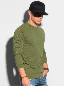 Zelené pánske basic tričko Ombre Clothing #4485099