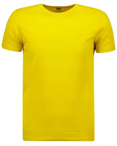 Žlté pánske basic tričko Ombre Clothing