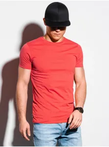 Pánske tričko bez potlače S1370 - korálová
