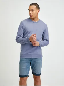 Modro-šedá pánska mikina Ombre Clothing  basic basic #4317587