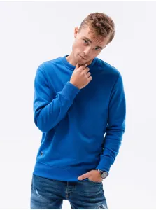 Modrá pánska basic mikina Ombre Clothing #790775