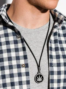 Ombre Clothing Men's necklace on the leather strap