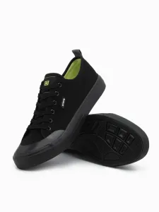Ombre Men's short sneakers monocolor - black