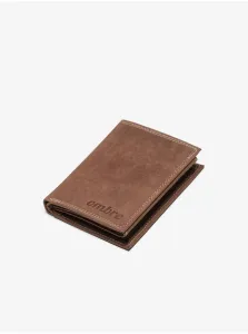 Svetlo-hnedá kožená peňaženka A417
