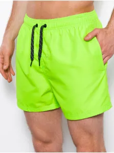 Kraťasy pre mužov Ombre Clothing - neónová zelená #4174668