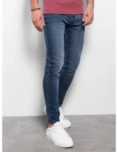 Pánske džínsové nohavice SKINNY FIT tmavomodré V1 OM-PADP-0101