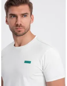 Pánske bavlnené tričko V5 OM-TSCT-0151 biele