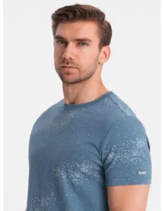 Pánske tričko s celoplošnou potlačou V3 OM-TSFP-0179 modrá