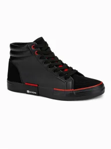 Čierne pánske sneakers topánky Ombre Clothing T376 #7733082