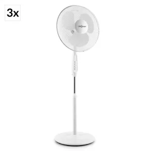 OneConcept White Blizzard 2G, stojanový ventilátor, sada 3 ks, 41 cm (16
