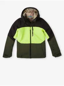 O'Neill CARBONITE JACKET Chlapčenská lyžiarska/snowboardová bunda, khaki, veľkosť #4492315