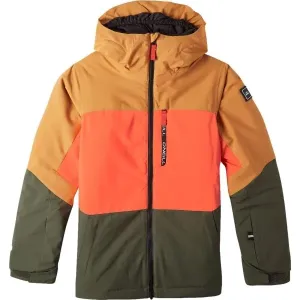 O'Neill CARBONITE Chlapčenská lyžiarska/snowboardová bunda, oranžová, veľkosť #8471622