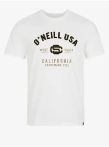 O'Neill STATE T-SHIRT Pánske tričko, biela, veľkosť