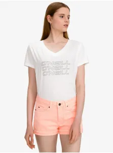 O'Neill LW TRIPLE STACK V-NECK T-SHIR Dámske tričko, biela, veľkosť M