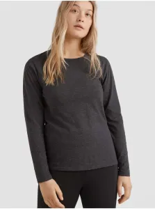 Čierne dámske basic melírované tričko s dlhým rukávom O'Neill #623509