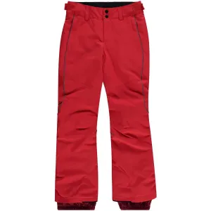 O'Neill PG CHARM REGULAR PANTS Dievčenské lyžiarske/snowboardové nohavice, červená, veľkosť #428265