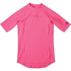 O'Neill SKINS S/SLV Dievčenské plavecké tričko, ružová, veľkosť #4932900