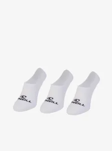 O'Neill FOOTIE 3PK Unisex ponožky, biela, veľkosť #440228