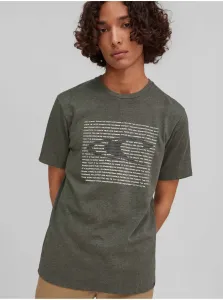 O'Neill GRAPHIC WAVE SS T-SHIRT Pánske tričko, khaki, veľkosť