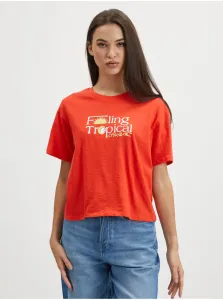 O'Neill PARADISE T-SHIRT Dámske tričko, červená, veľkosť S