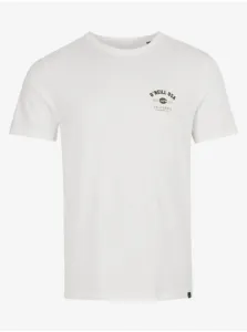 O'Neill STATE CHEST ARTWORK T-SHIRT Pánske tričko, biela, veľkosť M