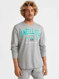 O'Neill STATE L/SLV T-SHIRT Pánske tričko s dlhým rukávom, sivá, veľkosť #6997249