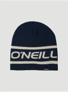 Modrá pánska vzorovaná obojstranná zimná čiapka O'Neill Reversible Logo Beanie