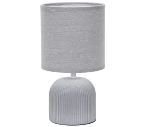 ONLI ONLI - Stolná lampa SHELLY 1xE27/22W/230V šedá 28 cm