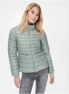 Light Green Women's Quilted Winter Jacket ONLY Madeline - Women #703244