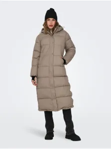 Béžový dámsky prešívaný kabát ONLY Ann #8099255