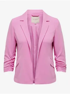 Pink Women's Jacket with Three-Quarter Sleeves ONLY CARMAKOMA Carolina D - Ladies
