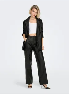 Black leatherette jacket ONLY Heidi - Ladies #7172966