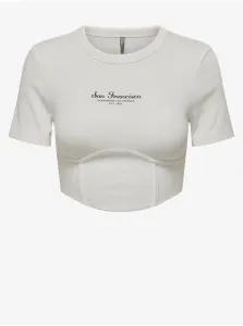 White Womens Crop Top ONLY Lola - Women #7173058