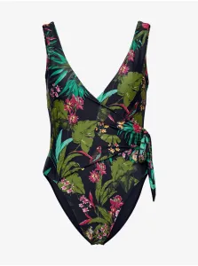 Black Women's One-Piece Swimwear with ONLY Julie Pattern - Women #5545711