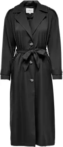 ONLY Dámsky kabát ONLLINE X-LONG TRENCHCOAT 15217799 Black XS