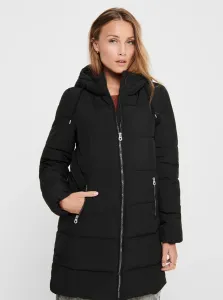 Čierny zimný prešívaný kabát ONLY Dolly #7486730