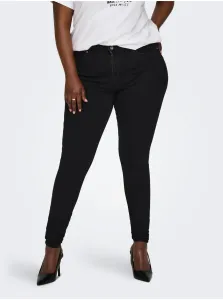 Black Womens Skinny Fit Jeans ONLY CARMAKOMA Power - Women #7172961