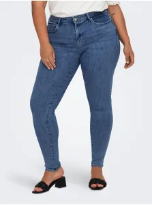Blue Womens Skinny Fit Jeans ONLY CARMAKOMA Power - Women #7732768