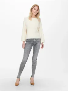 Sivé dámske džínsy úzkeho strihu IBA - ženy #5477846
