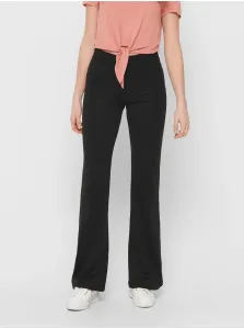 Black Women Flared Fit Pants ONLY Fever - Women #7172976