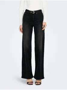 Čierne dámske široké džínsy ONLY Madison #7506171
