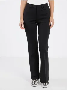 Black Ladies Flared Fit Pants ONLY Peach - Women