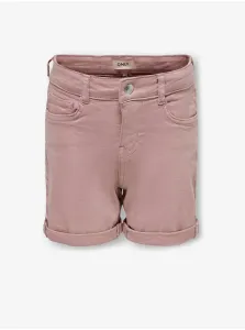 Pink Girly Denim Shorts ONLY Phine - Girls #5544098