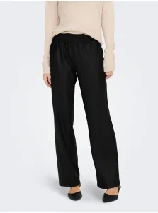 Čierne dámske koženkové nohavice ONLY Pop Star #8061028
