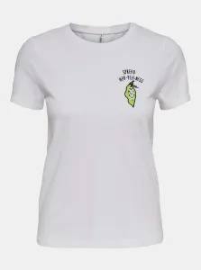 White T-shirt with print ONLY - Women #1046260