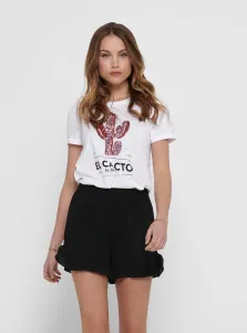 White T-shirt with ONLY Kit print - Women #1046265