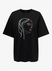 Black women's oversize T-shirt ONLY Ola - Women