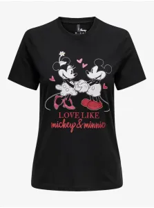 Black women's T-shirt ONLY Mickey - Women