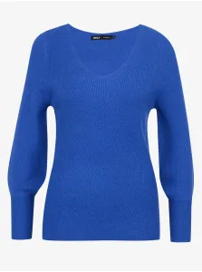 Blue women's ribbed sweater ONLY Onlatia - Women